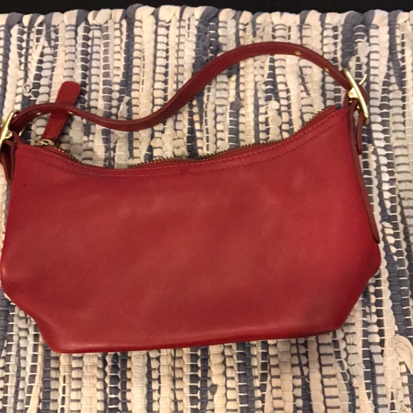 Coach | Bags | Coach Red Leather Mini Purse | Poshmark